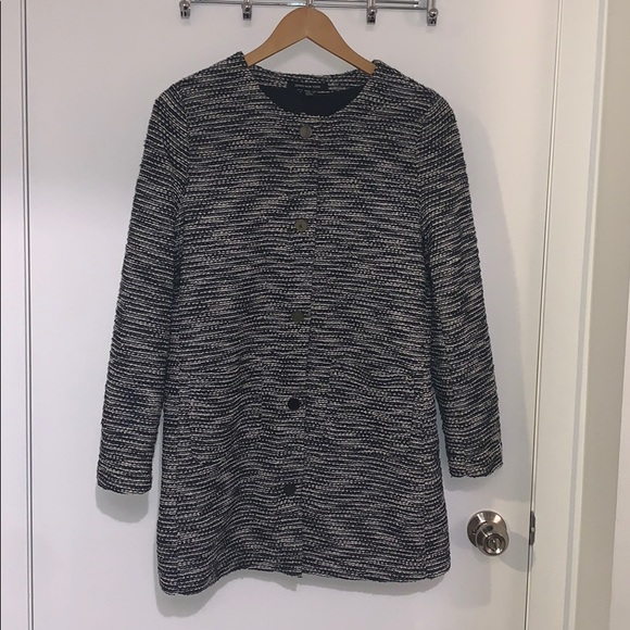 Jones New York Tweed Blazer Long - Picture 6 of 9